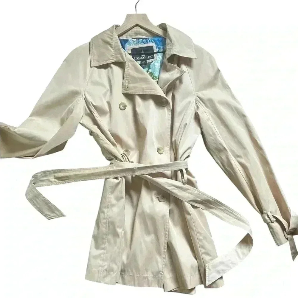 London Fog Beige Trench Coat